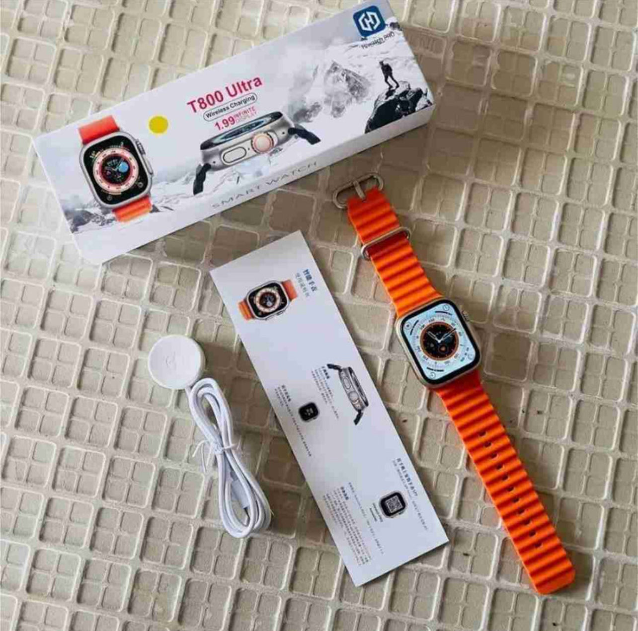 T800 Ultra Smart Watch (ORANGE COLOUR)