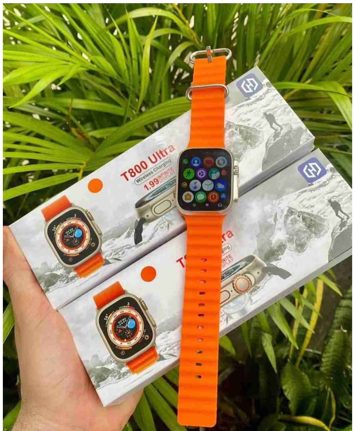 T800 Ultra Smart Watch (ORANGE COLOUR)