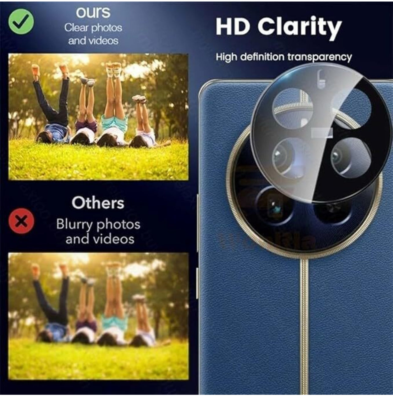 Back camera lens glass protector for Realme 12 Pro /12 pro plus (pack of 1)