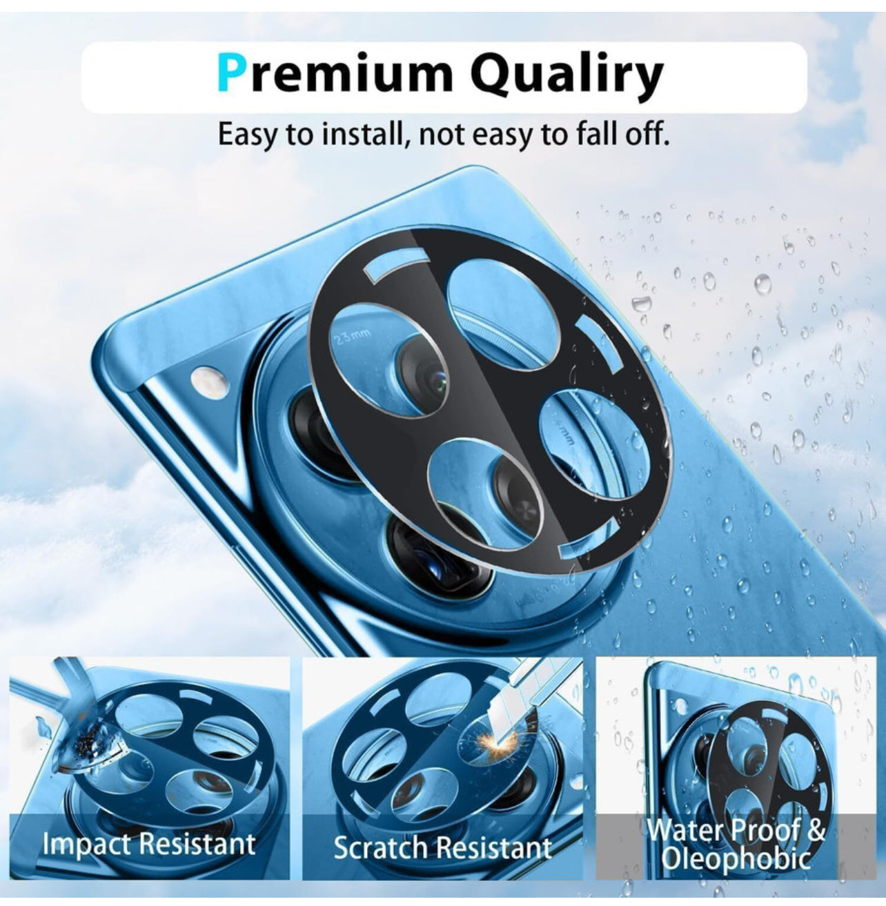 Back camera lens glass protector for Realme 12 Pro /12 pro plus (pack of 1)