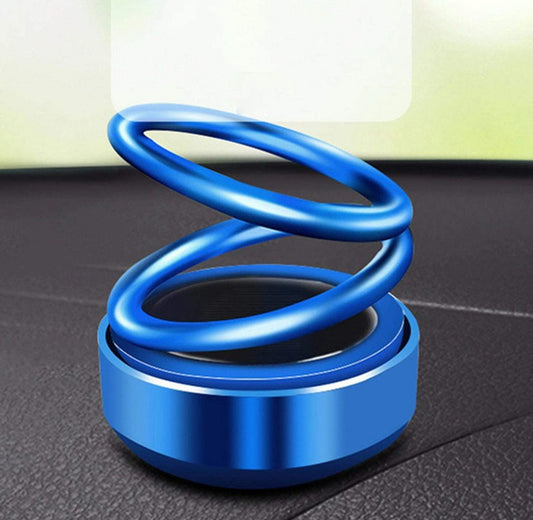Car aroma Air freshener perfume solar power rotating perfume diffuser for car diffuser (125g) (multicolour)