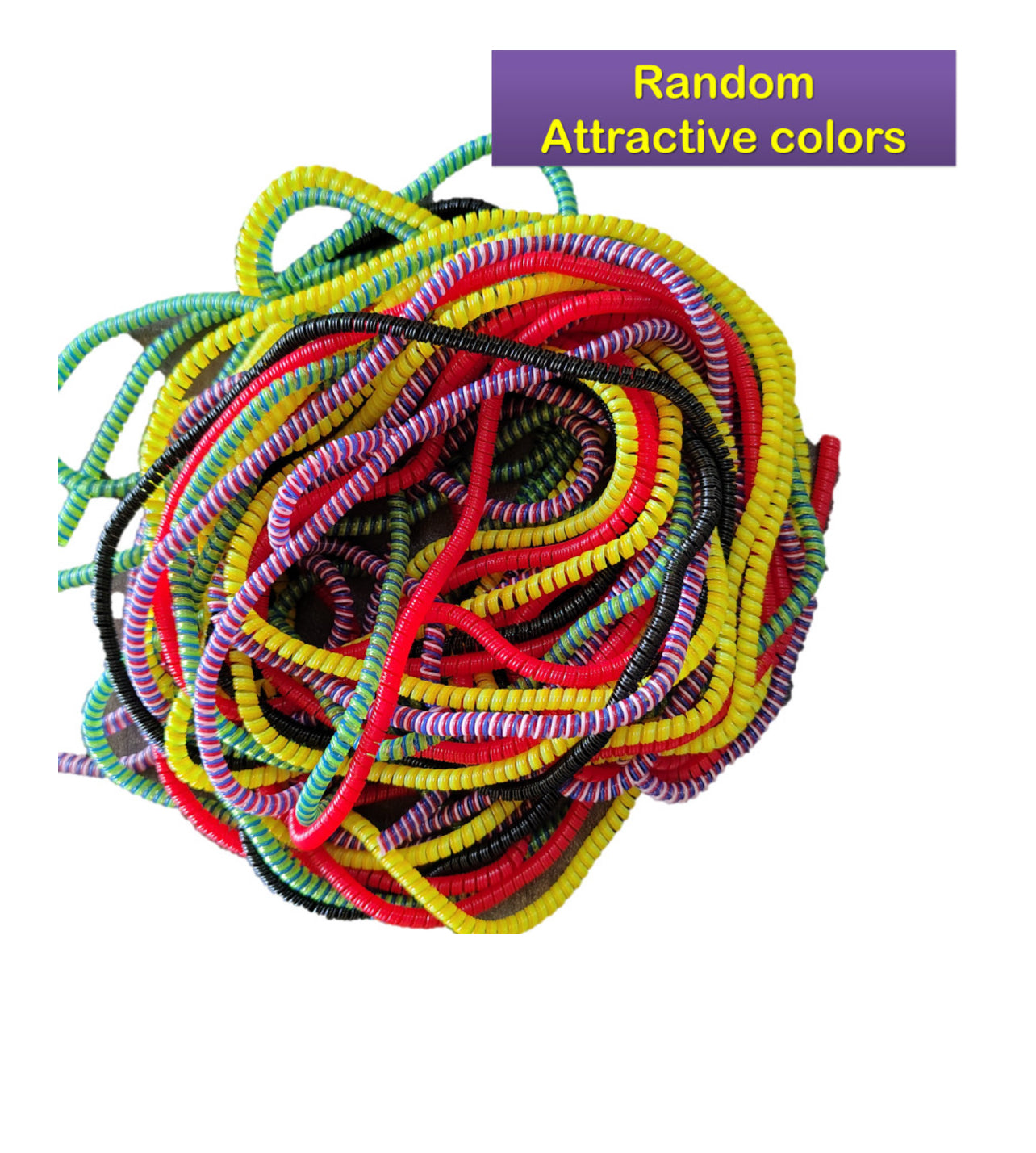 1.5 M 2pcs long 4 short cable protector combo (multicolour)