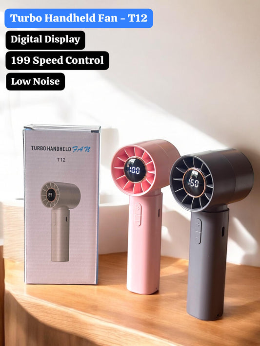 Turbo Handheld Fan - T12 (1pcs,multicolour)