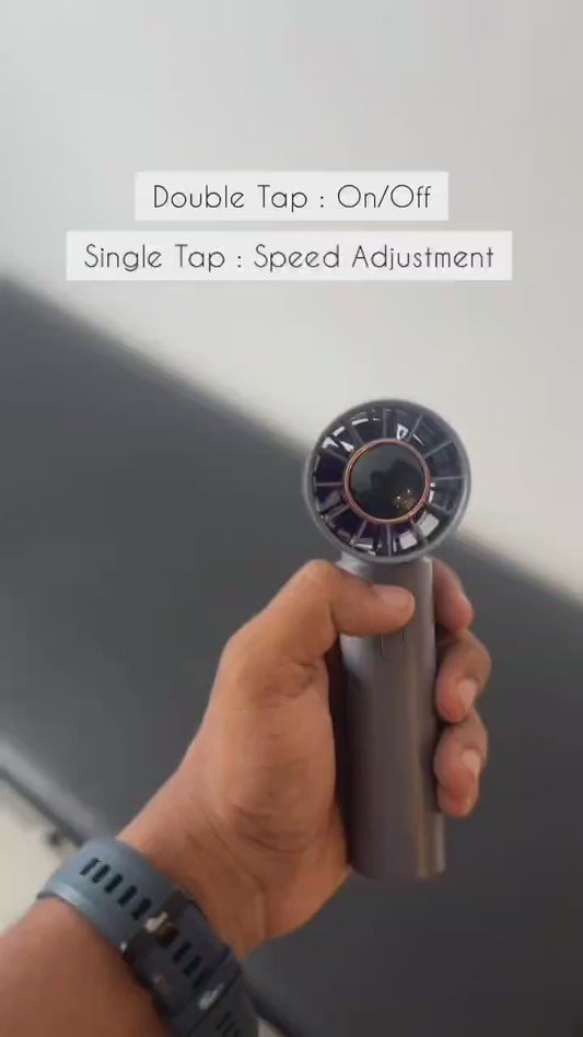 Turbo Handheld Fan - T12 (1pcs,multicolour)