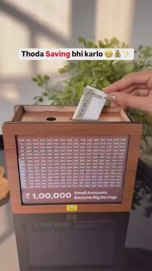 Target 1,00,000 Money Saving Box 💰