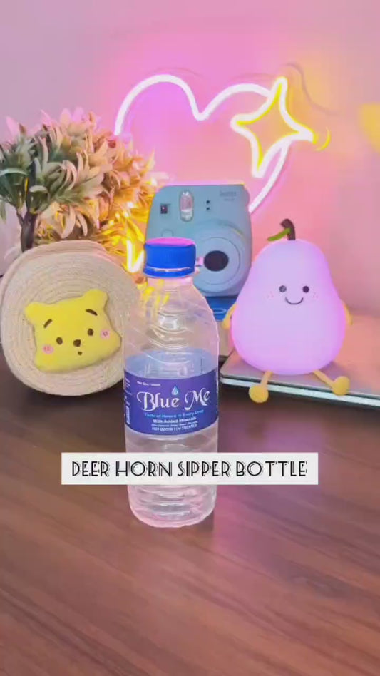 Deer Horn Sipper Water Bottle (1pcs,multicolour)